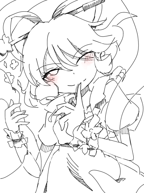 頰だけ赤い青娥 娘々