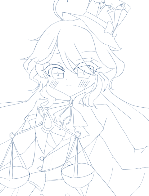 フリーナ　線画