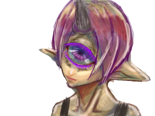 グリザイユ練習2 加筆