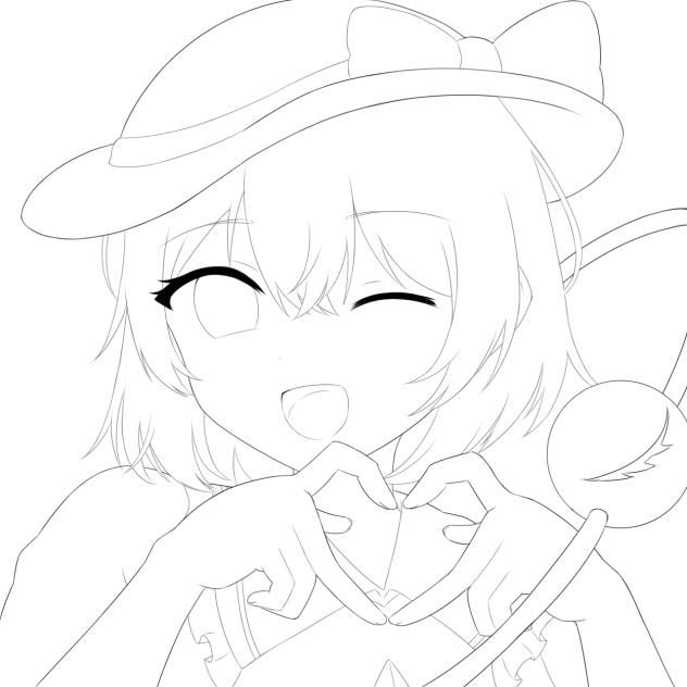 古明地こいし　線画