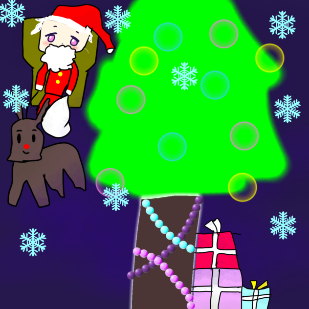 クリスマス　落書き