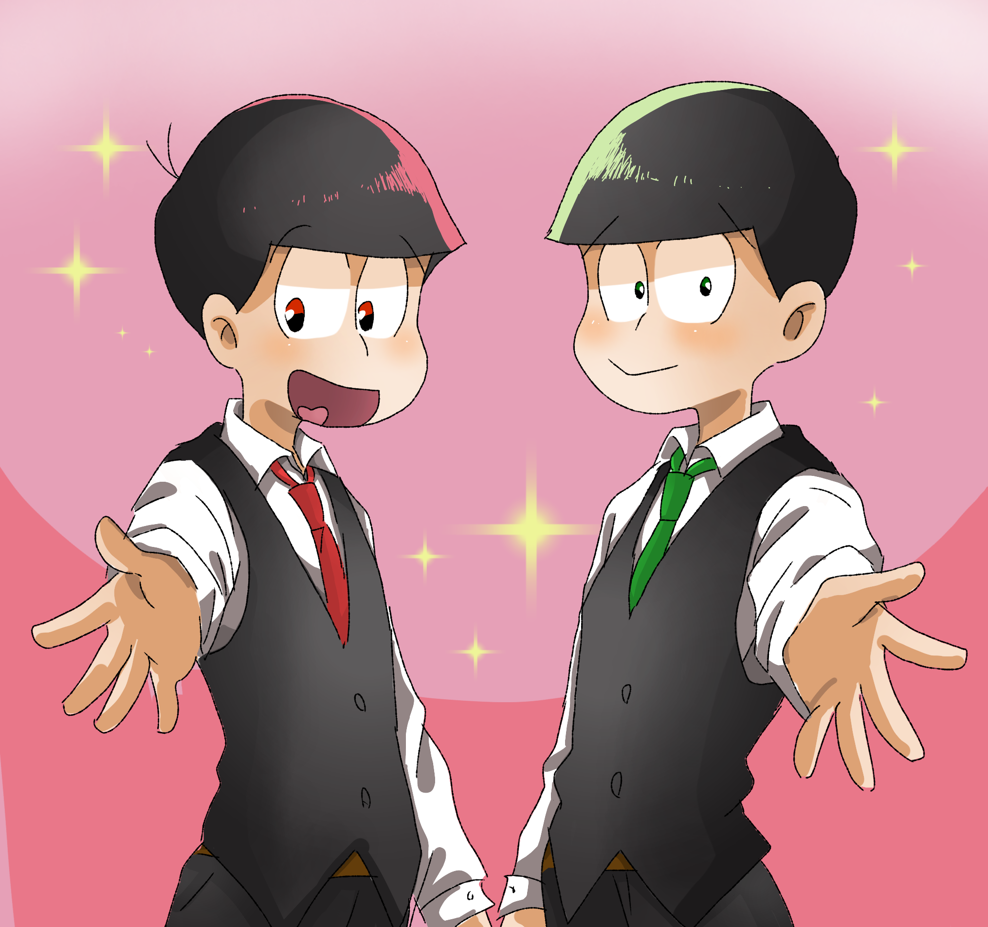 黒ベスト速度松 Ibispaint