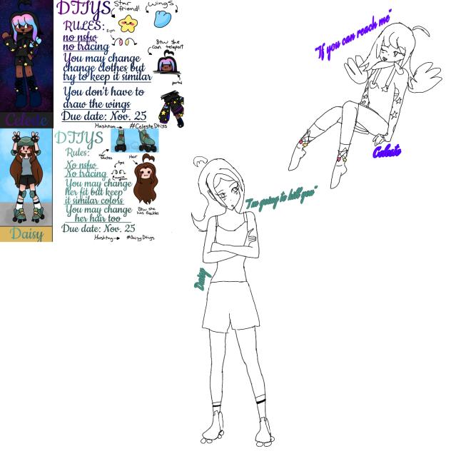 Both Of Boba's DTIYS Sketches-Lineart