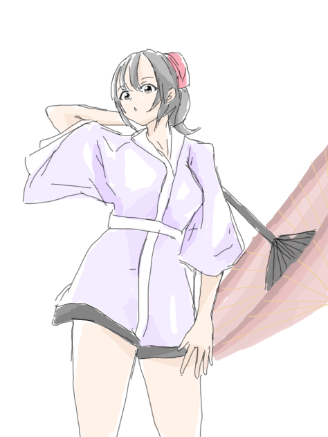 和傘女子その3