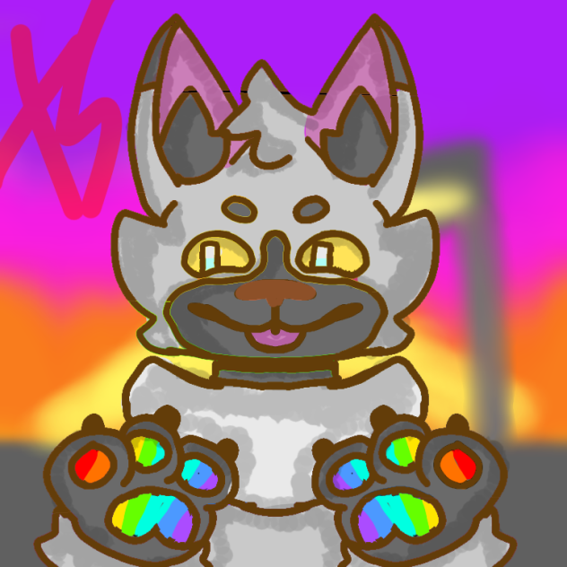 neon cat