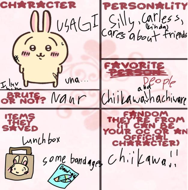 CAHARCTER SHEET FOR FALL OF THE FANDOMS