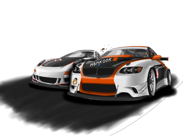 BMW E92M3  VS  ポルシェGT3   車