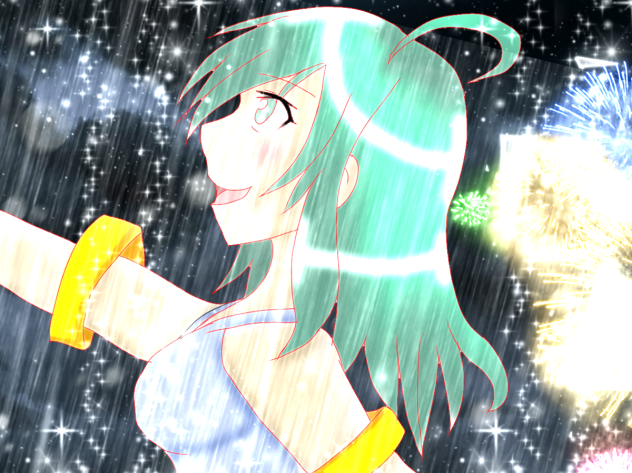 光の雨