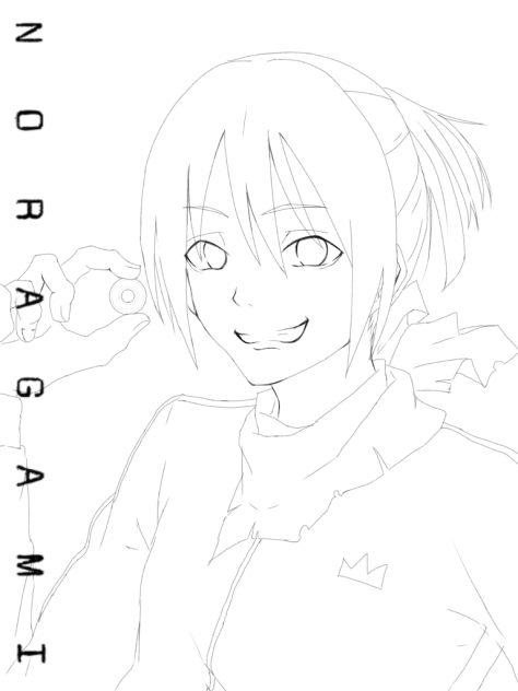 【線画】ご縁があらんことを