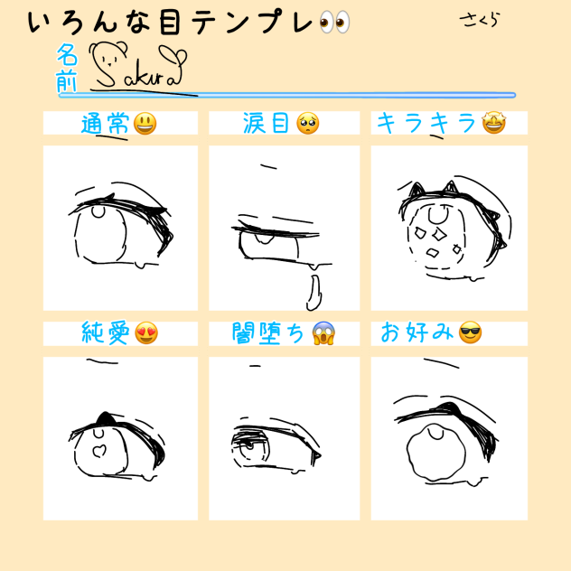 色んな目テンプレ👀