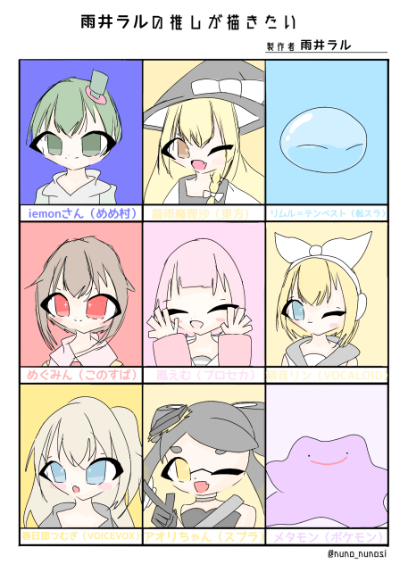 息抜きに雨井ラルの推しが描きたい！！