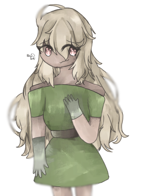 A Girl with Relly Messy Hair