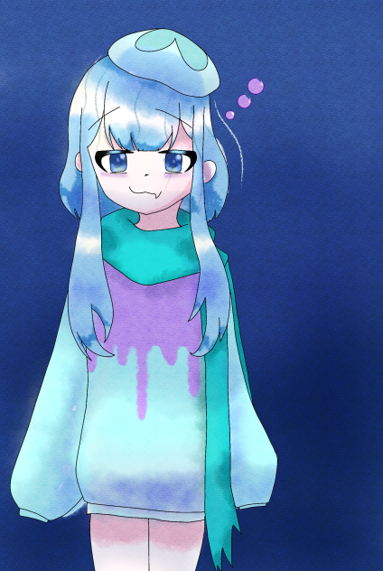 海に流れるくらげちゃん