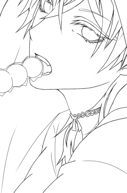 鶴丸国永 線画_