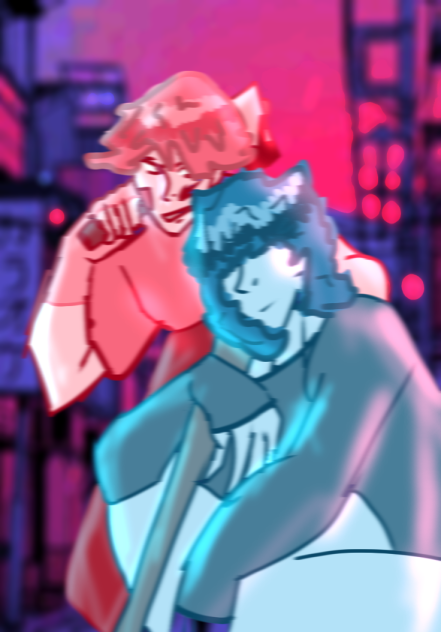 The Pink And Blue