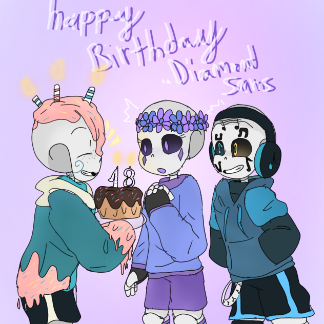 Diamond sanses 18th birthday 🎉💙