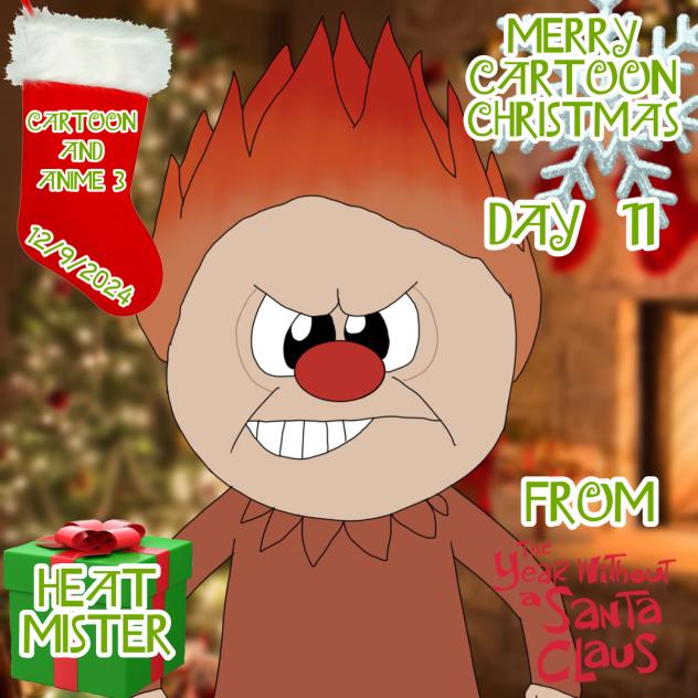 Merry Cartoon Christmas Day 11 Heat Mr