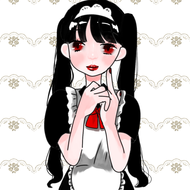 黒髪メイドちゃん