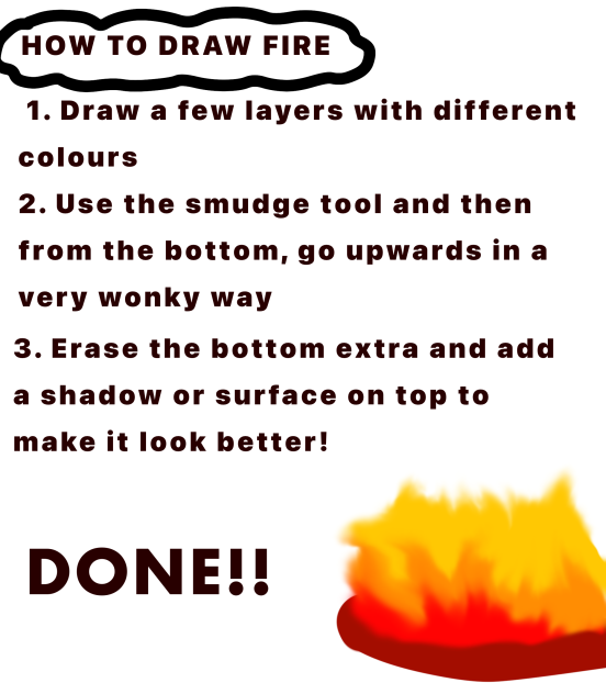 How to draw fire!!