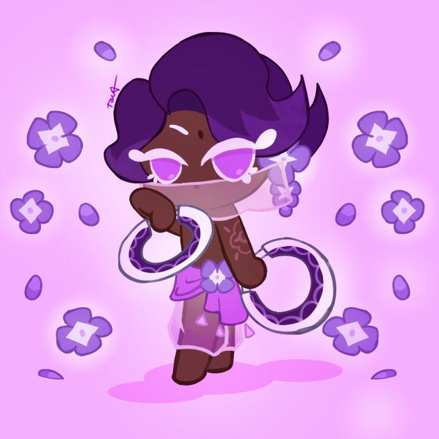Lilac cookie.