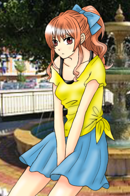 待ちぼうけ女の子　塗らせていただきました！