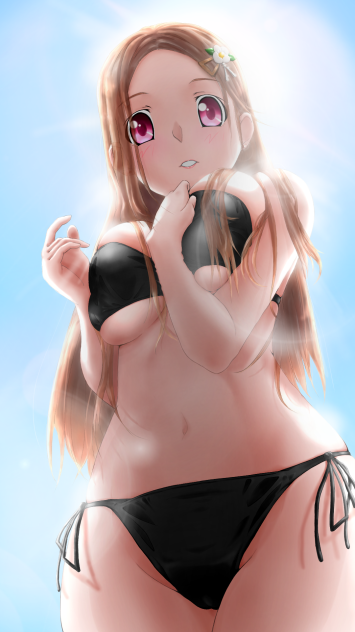 唯　ローアングル　水着ver