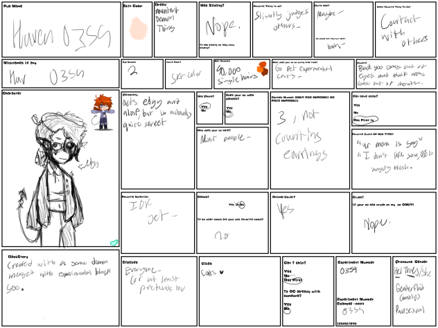 Chart for life in a lab-