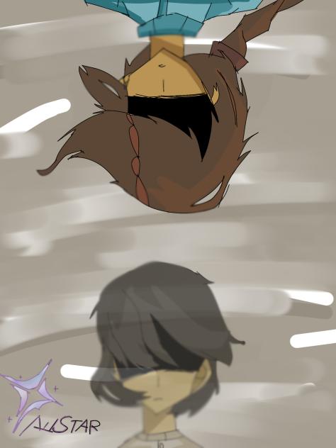 raincoat girl & six