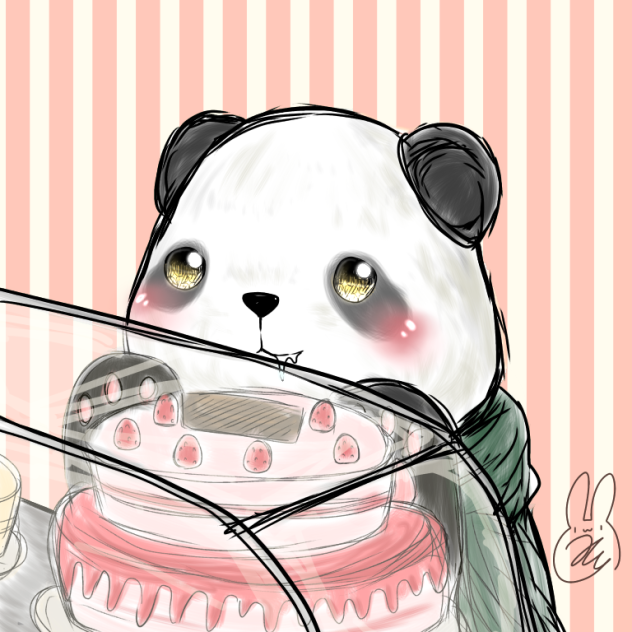 ケーキが食べたいパンダちゃん