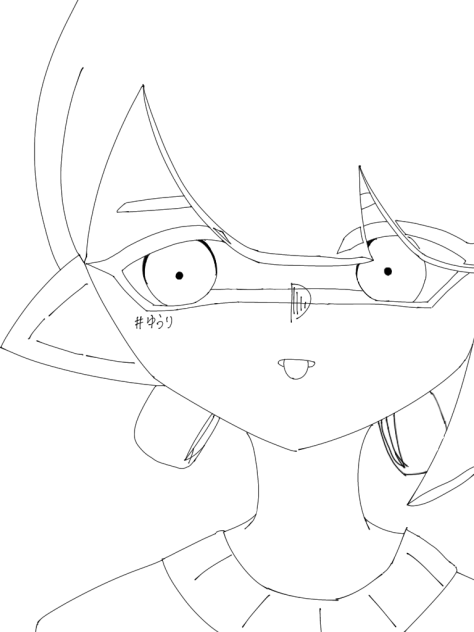 ゆうりの線画なのだ‼︎