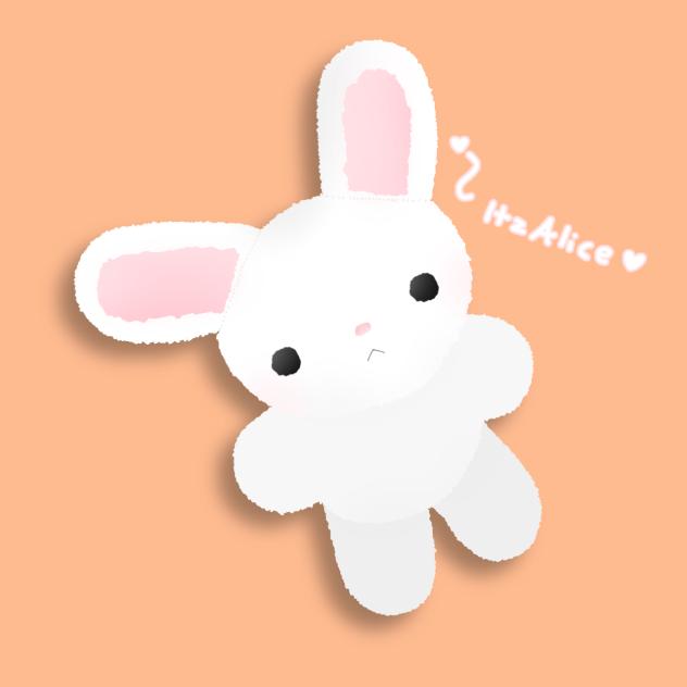 A cute bunny plush