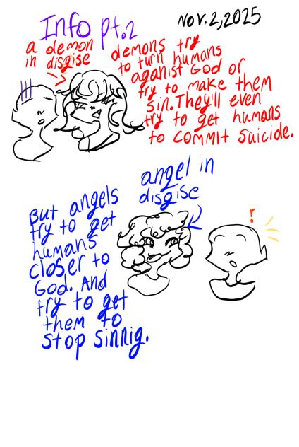 Info pt.2 about demons and angels