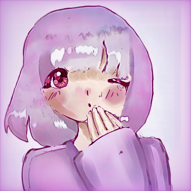 Some ugly drawing for no reason purple