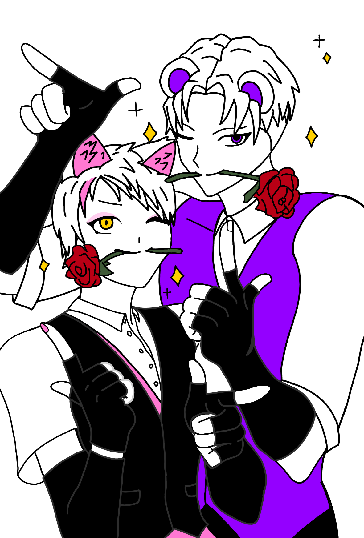 Fun time Freddy x Fun time Foxy - ibisPaint