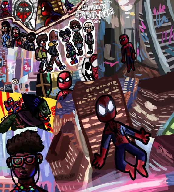 spiderverse by alberto mielgo