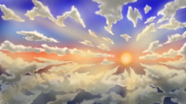 夕日