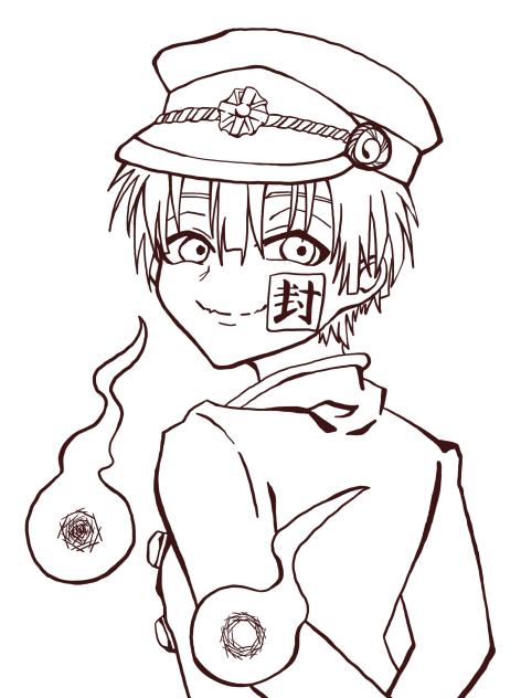 花子くん線画
