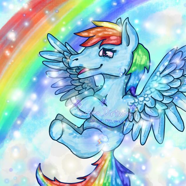 Rainbow Dash fanart-My Little Pony