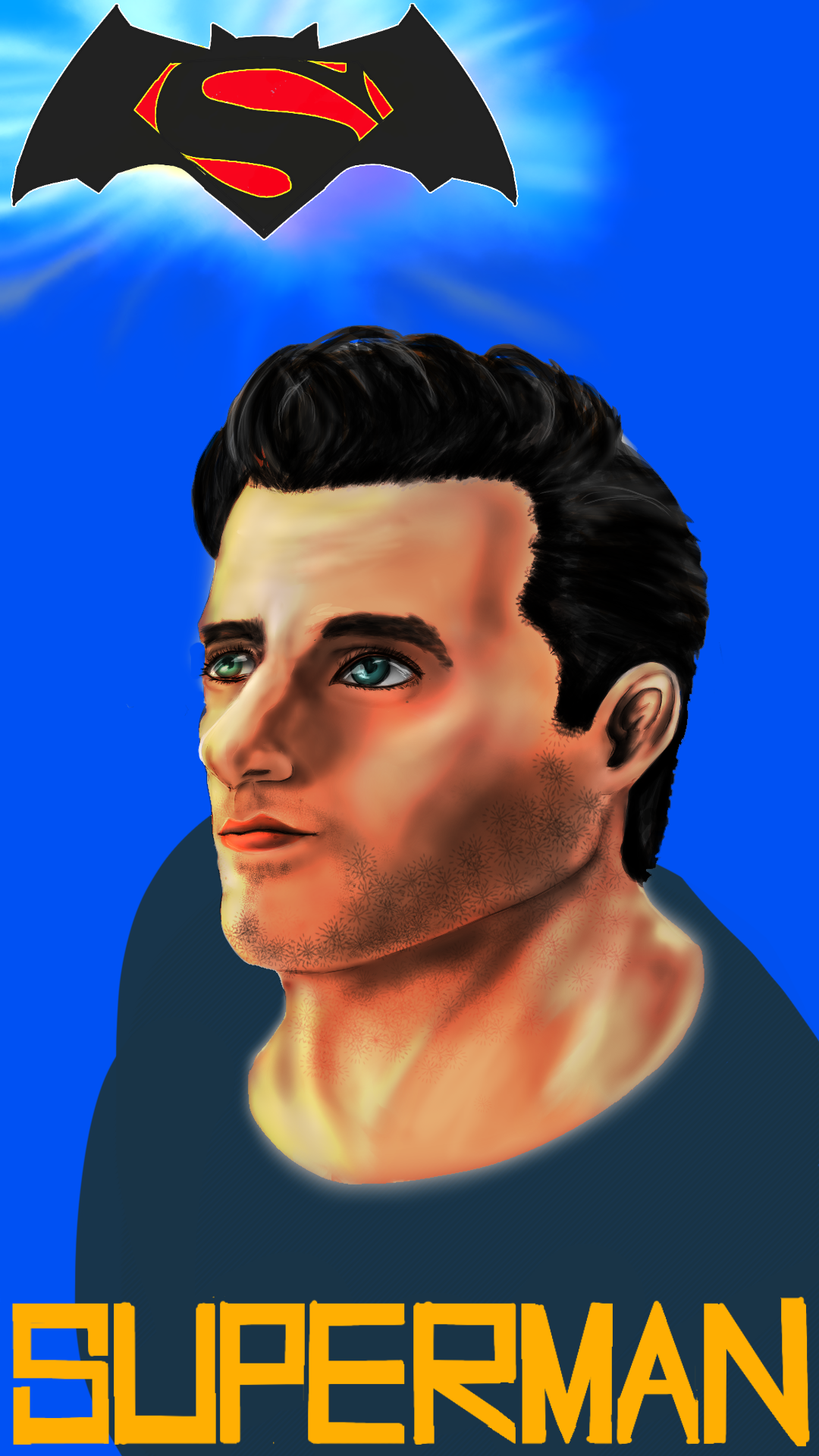 スーパーマン ヘンリーカヴィル ibisPaint