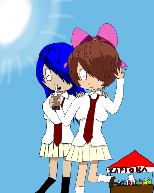 鬼太子ちゃんと水菜ちゃんギャルになる