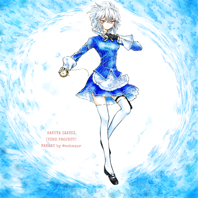 東方project十六夜咲夜さまファンアート。