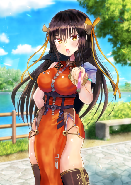 破廉恥チャイナドレス×ハレンチせんぱい(古手川唯）