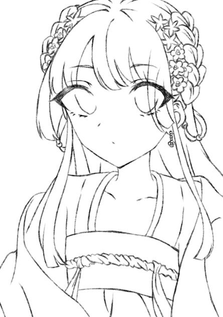 線画配布します！