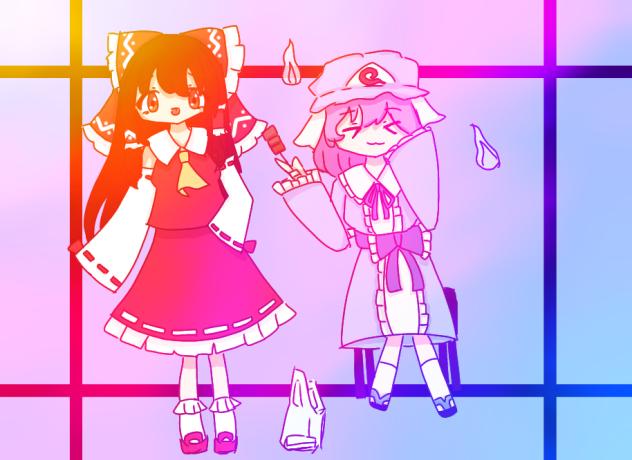 ルーレットで出た東方キャラ描いてみた！