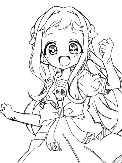 希少　レア　地縛少年花子くん　Lerche 原画缶バッジ　線画　八尋寧々　寧々 10667918.jpg