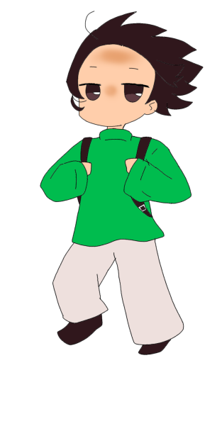 トレスなしでオールバックを描く