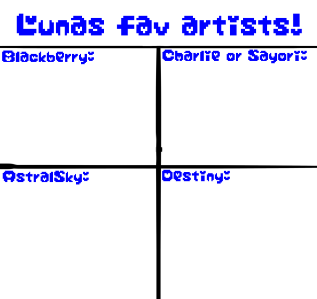 My favorite artists!