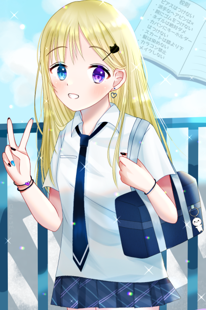 💜校則違反✖️
