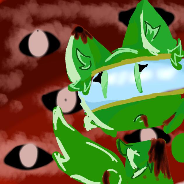 a sprunki OC Ellix (horror version)