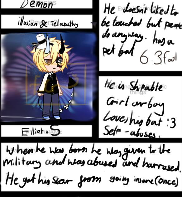 Sheet for why does everyone hate demons!